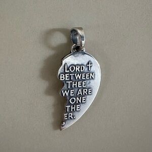 James Avery “Watch Over Thee” Prayer Pendant, left side